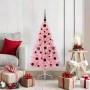 Árbol de Navidad Artificial Preiluminado Rosa 120 cm PVC