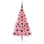 Árbol de Navidad Artificial Preiluminado Rosa 120 cm PVC