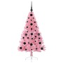 Árbol de Navidad Artificial Preiluminado Rosa 120 cm PVC