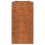 Arriate oxidado de acero corten 160x40x77 cm de vidaXL, Maceteros y jardineras - Ref: Foro24-151953, Precio: 84,35 €, Descuen...