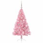 Árbol de Navidad Artificial Preiluminado Rosa 120 cm PVC