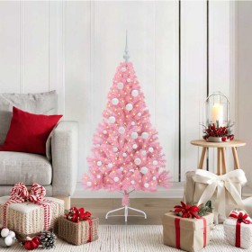Árbol de Navidad Artificial Preiluminado Rosa 120 cm PVC