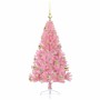Árbol de Navidad Artificial Preiluminado Rosa 120 cm PVC