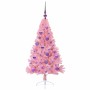 Árbol de Navidad Artificial Preiluminado Rosa 120 cm PVC