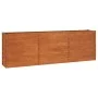 Arriate oxidado de acero corten 240x40x77 cm de vidaXL, Maceteros y jardineras - Ref: Foro24-151955, Precio: 100,61 €, Descue...