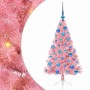 Árbol de Navidad Artificial Preiluminado Rosa 120 cm PVC