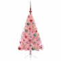 Árbol de Navidad Artificial Preiluminado Rosa 120 cm PVC