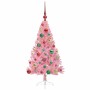 Árbol de Navidad Artificial Preiluminado Rosa 120 cm PVC