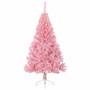 Árbol de Navidad artificial pre-iluminado Rosa 150 cm PVC