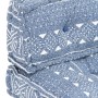 Paletten-Sofakissen aus Indigo-Patchworkstoff von vidaXL, Kissen für Stühle und Sofas - Ref: Foro24-287721, Preis: 146,56 €, ...