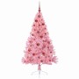 Árbol de Navidad Artificial Preiluminado Rosa 150 cm PVC