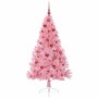 Árbol de Navidad Artificial Preiluminado Rosa 150 cm PVC