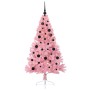 Árbol de Navidad Artificial Preiluminado Rosa 150 cm PVC
