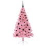 Árbol de Navidad Artificial Preiluminado Rosa 150 cm PVC