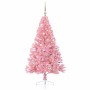 Árbol de Navidad Artificial Preiluminado Rosa 150 cm PVC