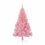 Árbol de Navidad Artificial Preiluminado Rosa 150 cm PVC