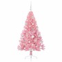 Árbol de Navidad Artificial Preiluminado Rosa 150 cm PVC