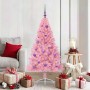 Árbol de Navidad Artificial Preiluminado Rosa 150 cm PVC