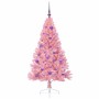 Árbol de Navidad Artificial Preiluminado Rosa 150 cm PVC