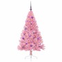 Árbol de Navidad Artificial Preiluminado Rosa 150 cm PVC