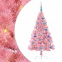 Árbol de Navidad Artificial Preiluminado Rosa 150 cm PVC