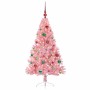 Árbol de Navidad Artificial Preiluminado Rosa 150 cm PVC