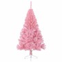 Árbol de Navidad Artificial Preiluminado Rosa 150 cm PVC