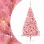 Árbol de Navidad Artificial Preiluminado Rosa 210 cm PVC