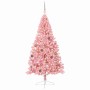 Árbol de Navidad Artificial Preiluminado Rosa 210 cm PVC