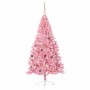 Árbol de Navidad Artificial Preiluminado Rosa 210 cm PVC