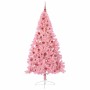Árbol de Navidad Artificial Preiluminado Rosa 210 cm PVC