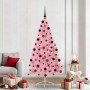 Árbol de Navidad Artificial Preiluminado Rosa 210 cm PVC