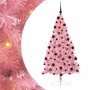 Árbol de Navidad Artificial Preiluminado Rosa 210 cm PVC