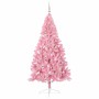 Árbol de Navidad Artificial Preiluminado Rosa 210 cm PVC