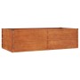Arriate oxidado de acero corten 160x80x45 cm de vidaXL, Maceteros y jardineras - Ref: Foro24-151958, Precio: 51,97 €, Descuen...