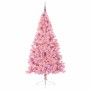 Árbol de Navidad Artificial Preiluminado Rosa 210 cm PVC