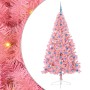 Árbol de Navidad Artificial Preiluminado Rosa 210 cm PVC