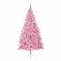 Árbol de Navidad Artificial Preiluminado Rosa 210 cm PVC