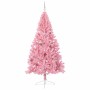 Árbol de Navidad Artificial Preiluminado Rosa 240 cm PVC