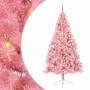 Árbol de Navidad Artificial Preiluminado Rosa 240 cm PVC