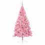 Árbol de Navidad Artificial Preiluminado Rosa 240 cm PVC