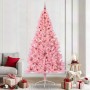 Árbol de Navidad Artificial Preiluminado Rosa 240 cm PVC