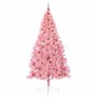 Árbol de Navidad Artificial Preiluminado Rosa 240 cm PVC