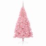 Árbol de Navidad Artificial Preiluminado Rosa 240 cm PVC