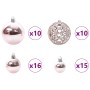 Árbol de Navidad Artificial Preiluminado Rosa 240 cm PVC