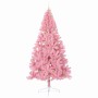 Árbol de Navidad Artificial Preiluminado Rosa 240 cm PVC