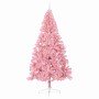 Árbol de Navidad Artificial Preiluminado Rosa 240 cm PVC