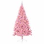 Árbol de Navidad Artificial Preiluminado Rosa 240 cm PVC