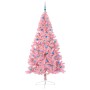 Árbol de Navidad Artificial Preiluminado Rosa 240 cm PVC