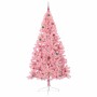 Árbol de Navidad Artificial Preiluminado Rosa 240 cm PVC